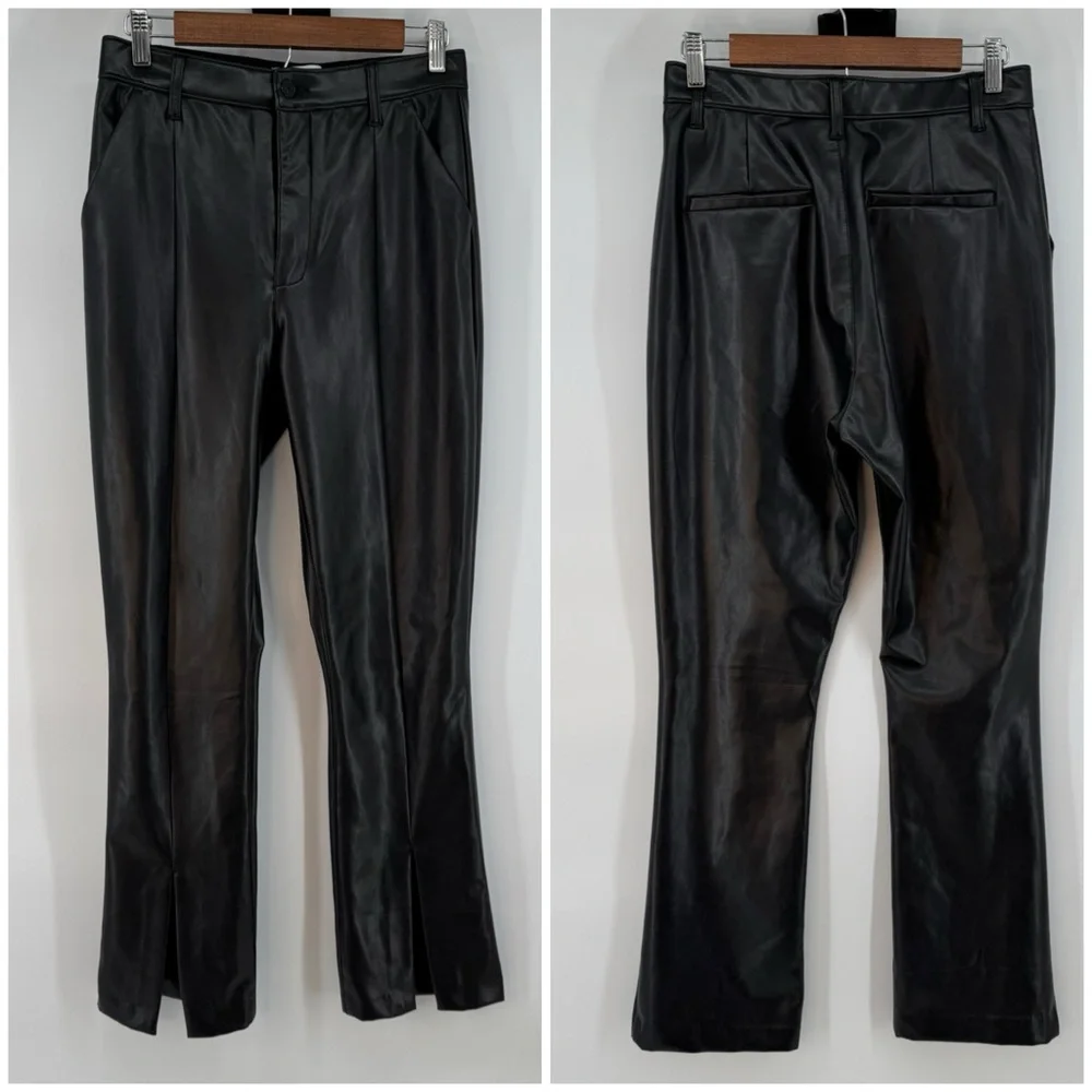 Abercrombie & Fitch Curve Love Faux Leather Skinny Ultra high rise Dress Pants29 - Picture 5 of 9